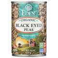EDEN FOODS: Bean Black Eyed Peas No Salt Added Organic, 15 oz
