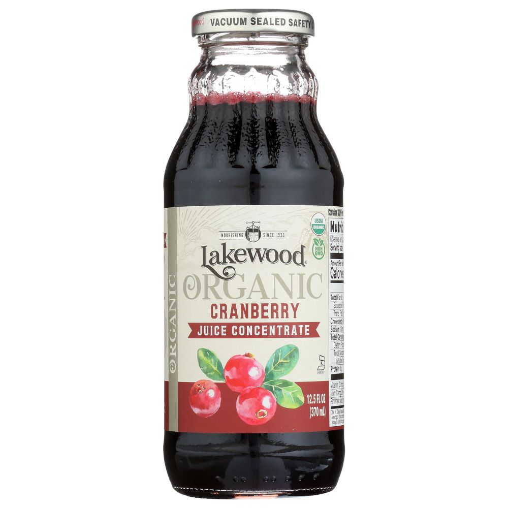 LAKEWOOD: Organic Cranberry Concentrate Juice, 12.5 oz