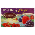 CELESTIAL SEASONINGS: Wild Berry Zinger Herbal Tea Caffeine Free 20 Tea Bags, 1.7 oz