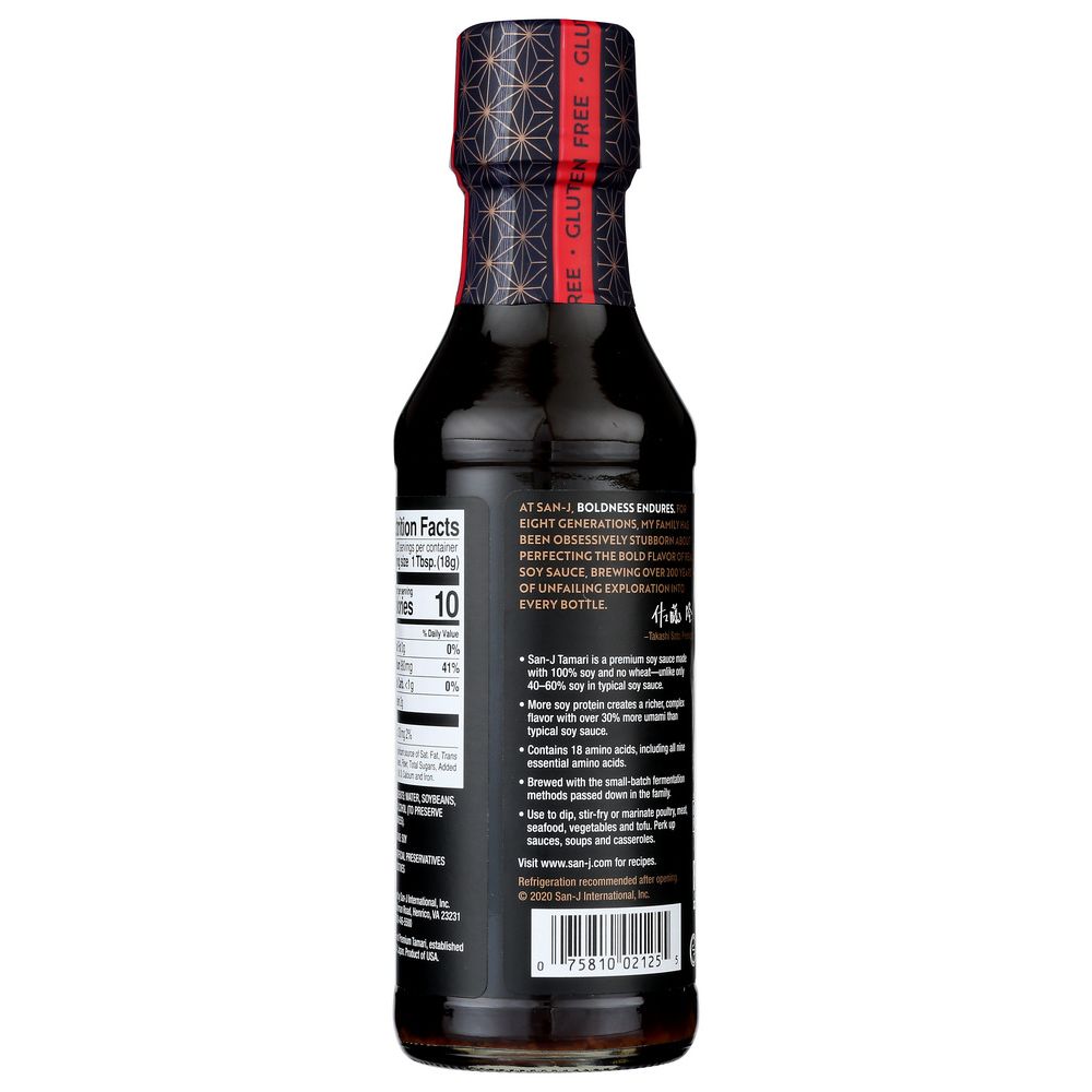 SAN-J: Gluten Free Tamari Soy Sauce, 10 Oz