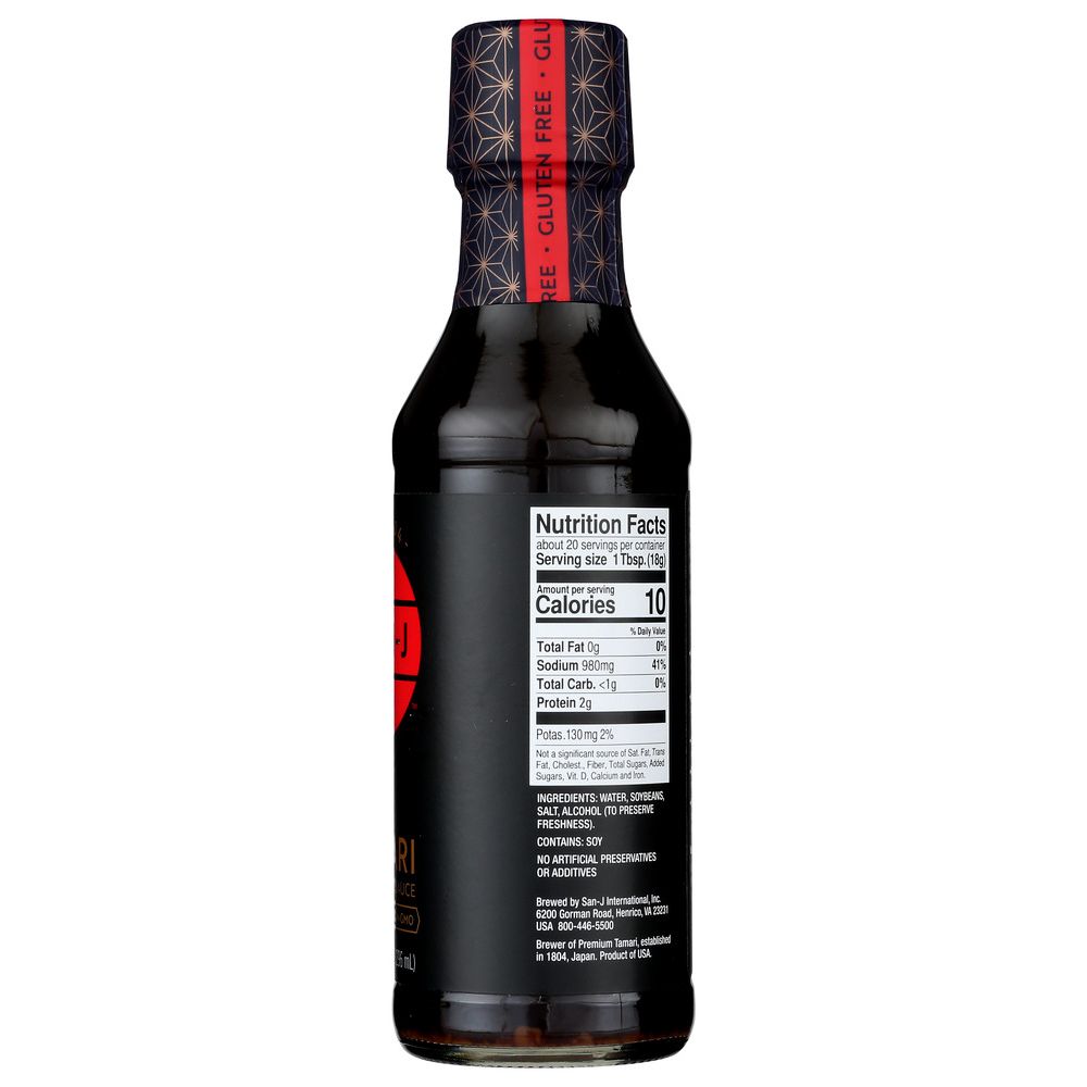 SAN-J: Gluten Free Tamari Soy Sauce, 10 Oz