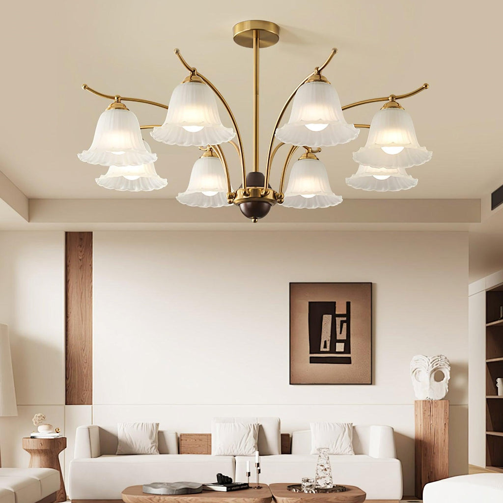 Flora Brass Chandelier