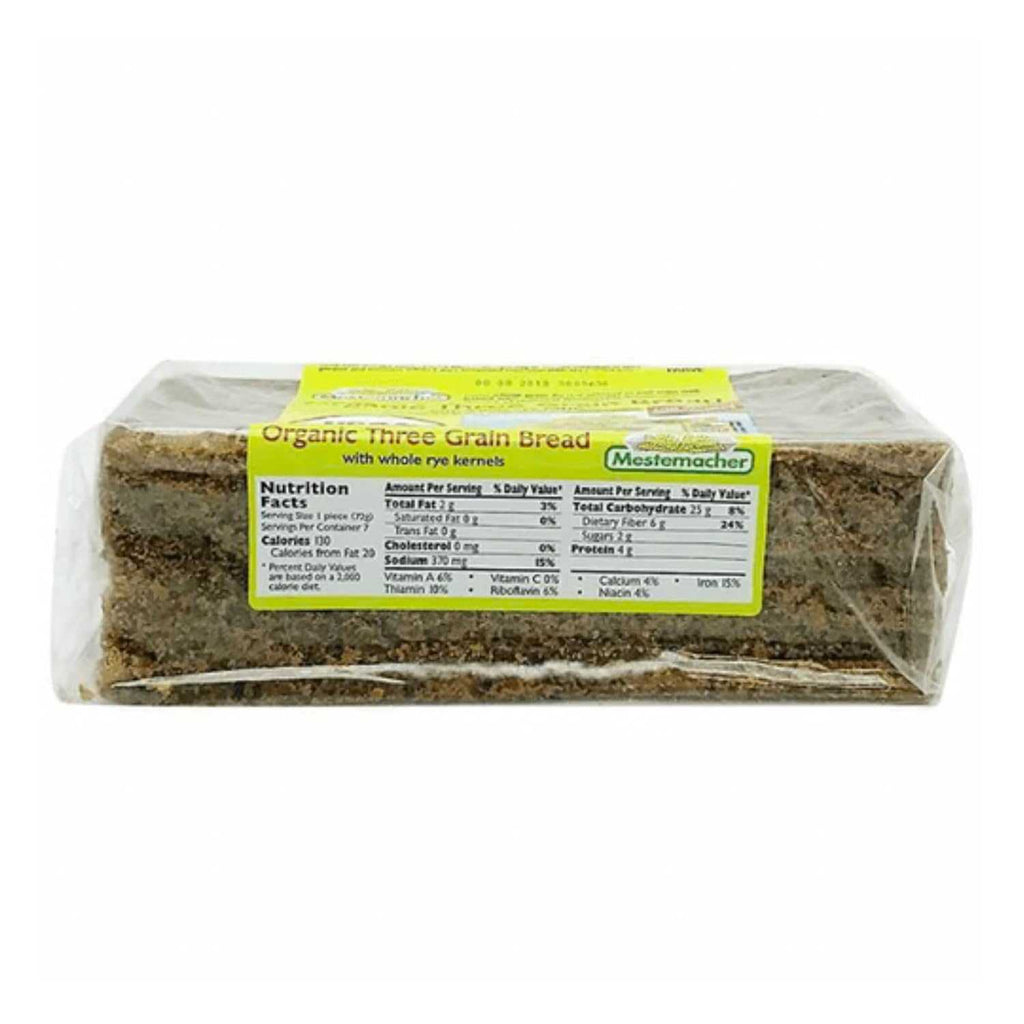 MESTEMACHER: Bread Natural Three Grain, 17.6 oz