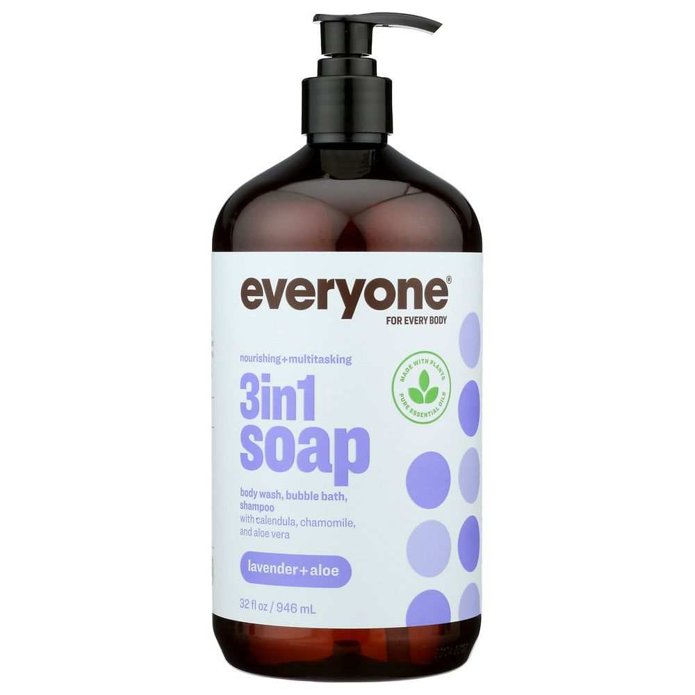 EO PRODUCTS: Everyone 3in1 Lavender+Aloe Soap 32ozMulti-Purpose|Gentle