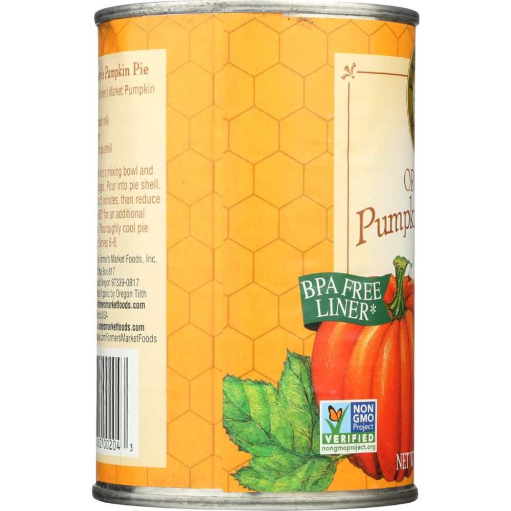 FARMERS MARKET FOODS: Organic Pumpkin Pie Mix, 15 oz
