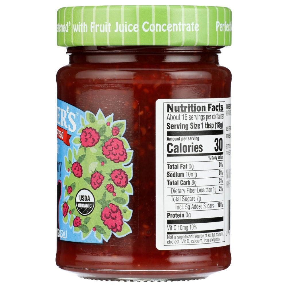 CROFTERS: Organic Raspberry Fruit Spread, 10 oz