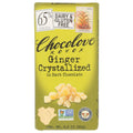 CHOCOLOVE: Dark Chocolate Bar Crystallized Ginger, 3.2 oz