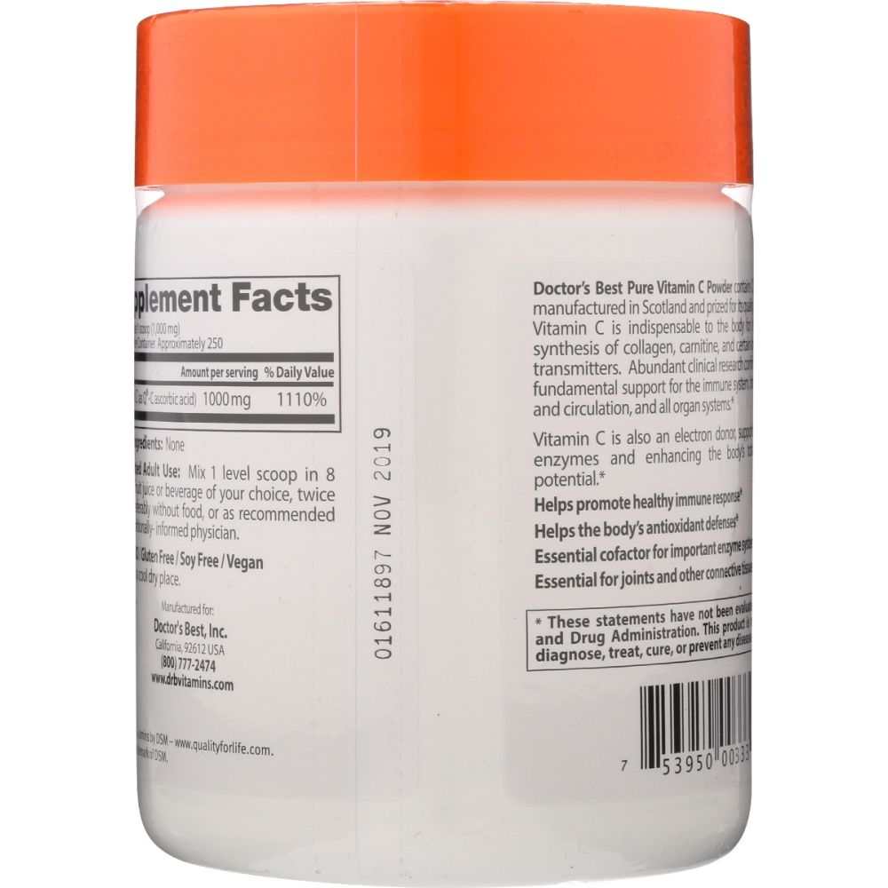 DOCTORS BEST: Vitamin C Q-C Powder, 250 gm