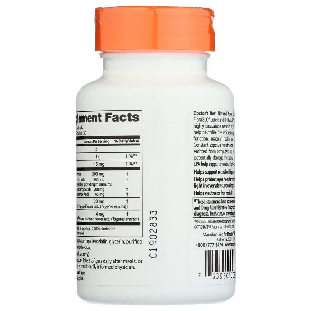 DOCTORS BEST: Natural Vision Enhancers, 60 sg