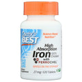 High Absorb Iron - Doctor's Best |120 Tablets |Optimal Iron Absorption