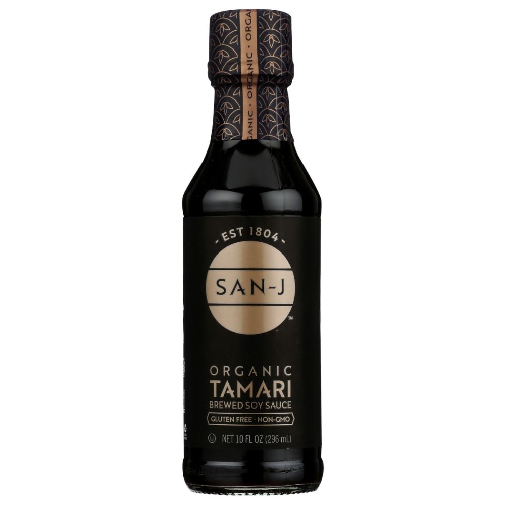 SAN-J: Organic Wheat Free Tamari Soy Sauce, 10 fo