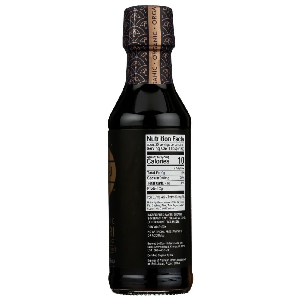 SAN-J: Organic Wheat Free Tamari Soy Sauce, 10 fo