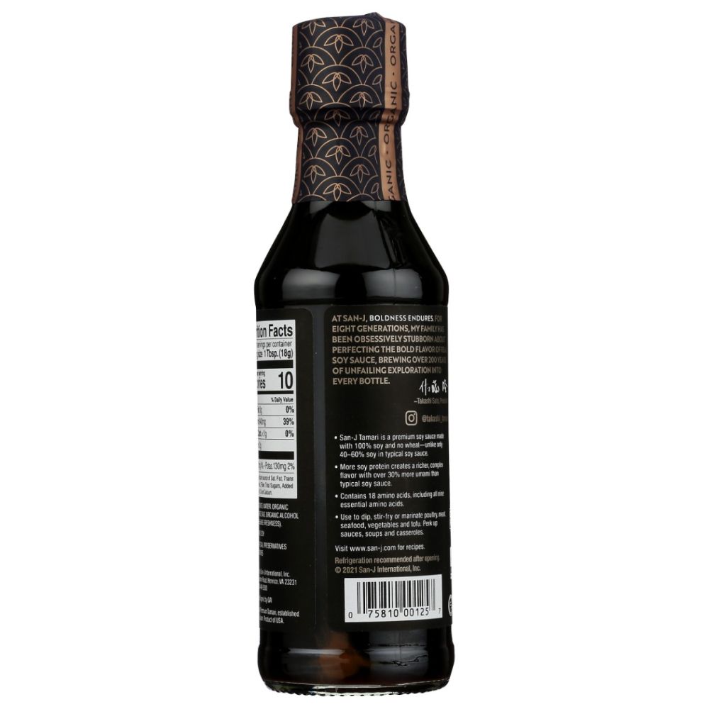 SAN-J: Organic Wheat Free Tamari Soy Sauce, 10 fo