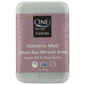 ONE WITH NATURE: Volcanic Mud Triple Milled Mineral Bar Soap Argan Oil & Shea Butter, 7 oz