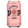 CULTURE POP: Pink Grapefruit Ginger & Juniper Probiotic Soda, 12 fo