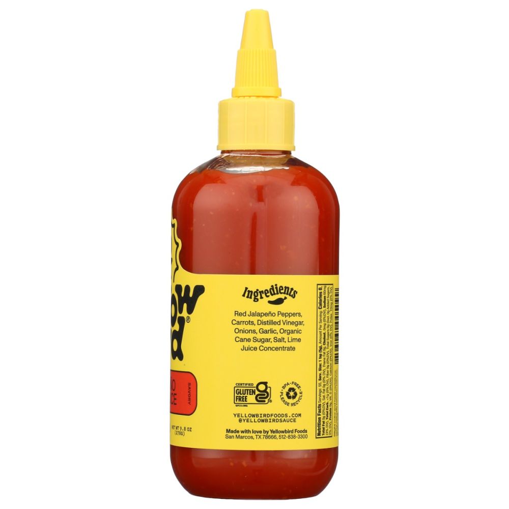 YELLOWBIRD SAUCE: Jalapeno Chili Sauce, 9.8 oz