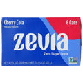 ZEVIA Zero Calorie Soda Cherry Cola 6-12oz, 72 oz