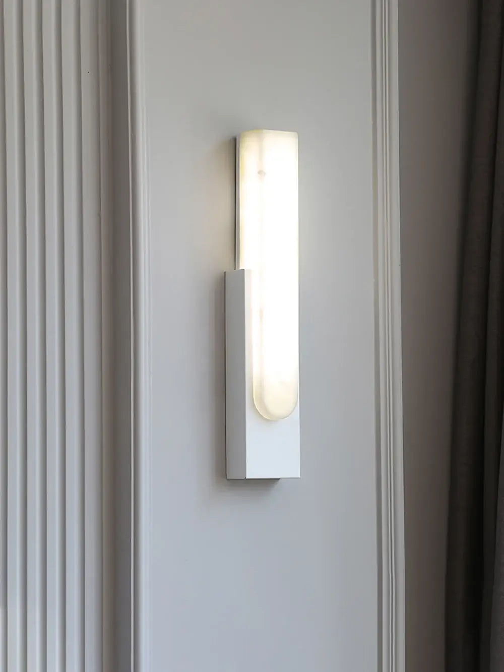 Agatha Alabaster Copper Wall Lamp