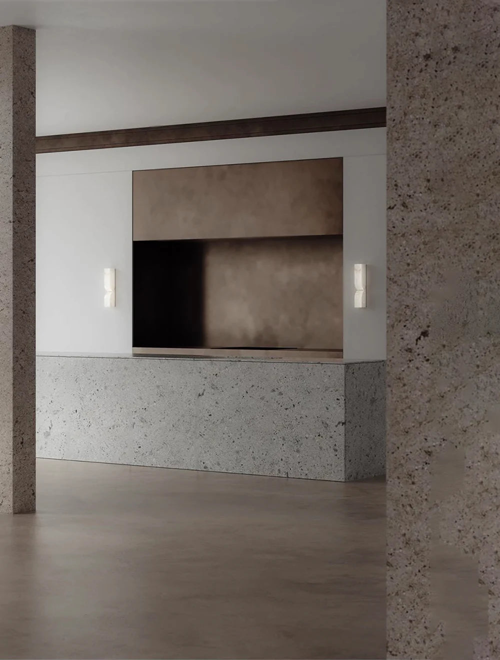 Alabaster Essence Rectangle Wall Sconce