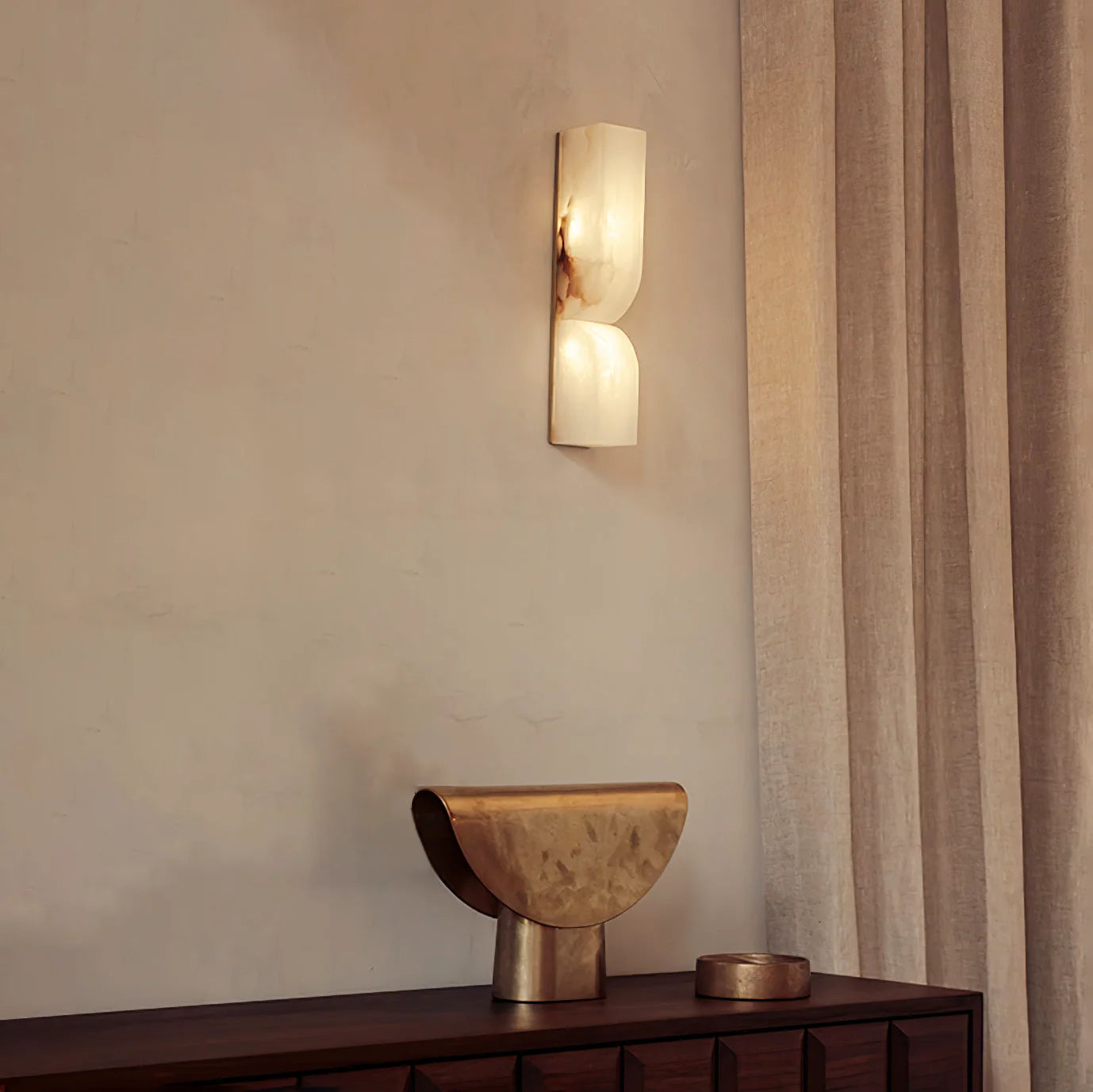 Alabaster Essence Rectangle Wall Sconce