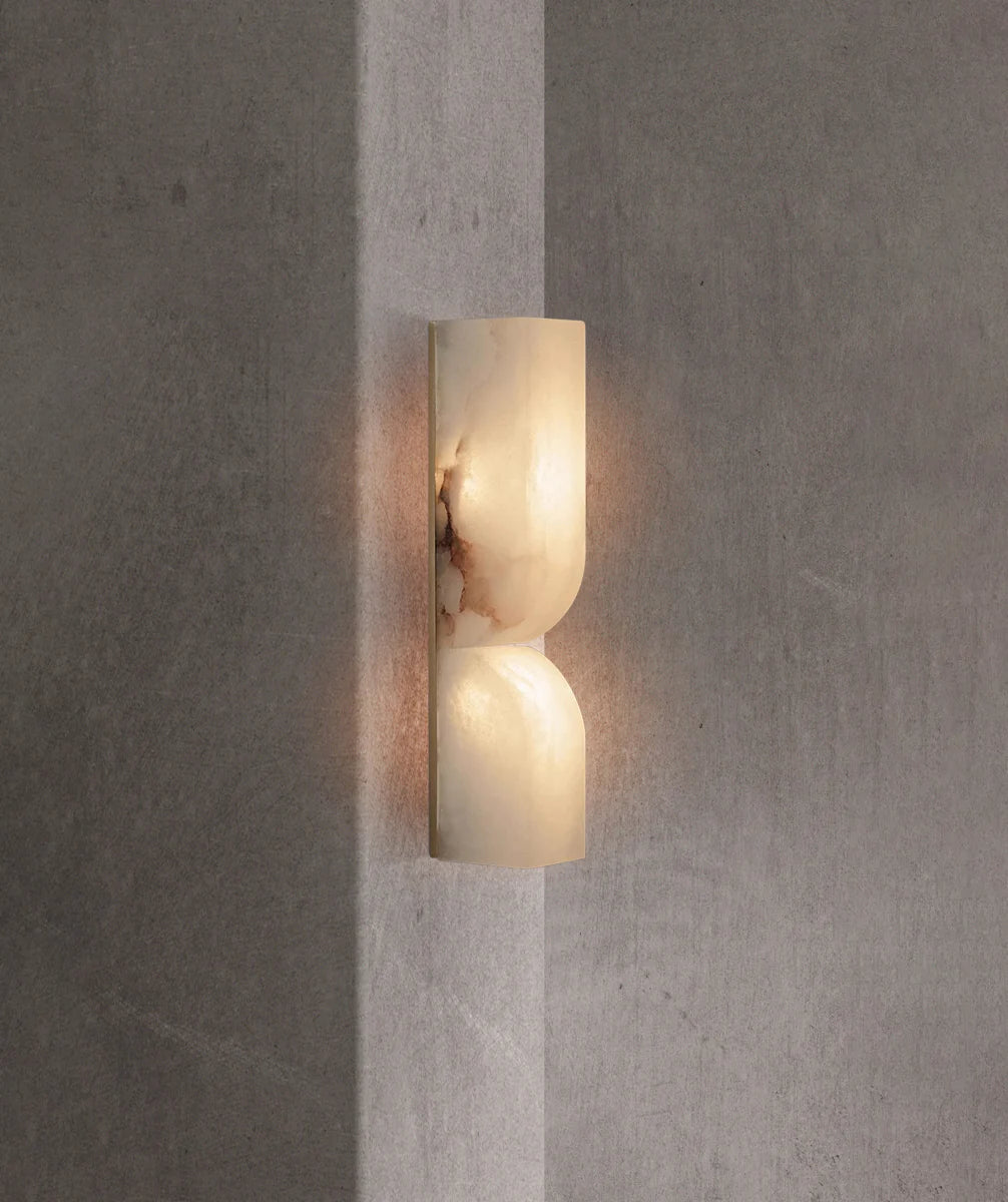 Alabaster Essence Rectangle Wall Sconce