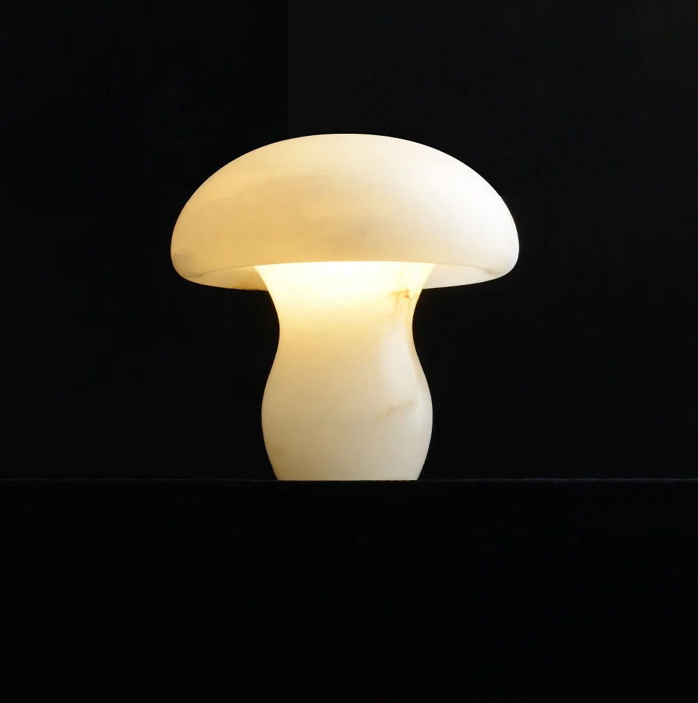 Alabaster Mushroom Table Lamp