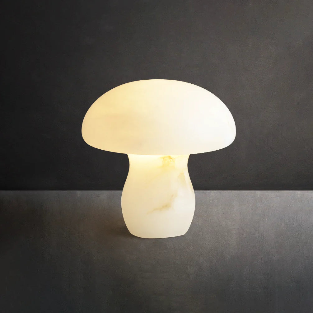 Alabaster Mushroom Table Lamp