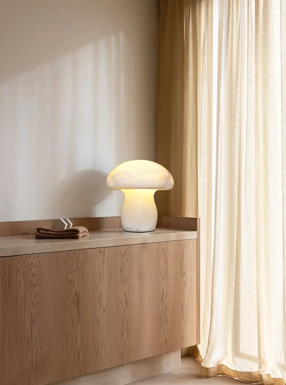 Alabaster Mushroom Table Lamp