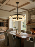 Rectangle Fusion Alabaster Chandelier