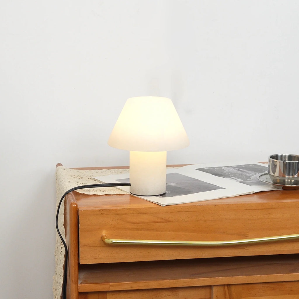 Alabaster Petra Stone House Table Lamp