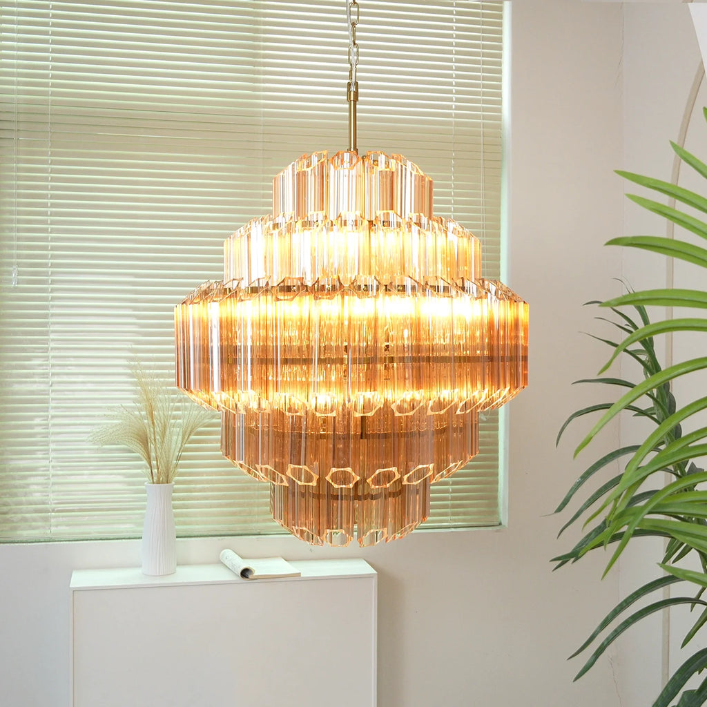 Amber Palermo Round Chandelier