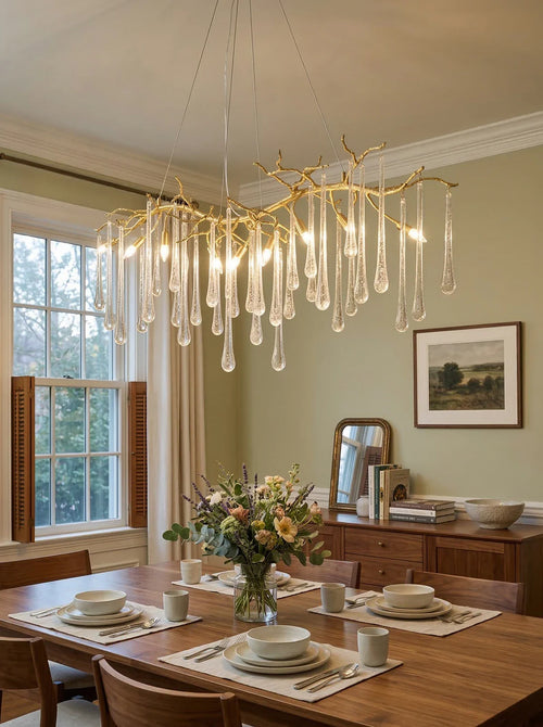 Aqua Makrama Chandeliers