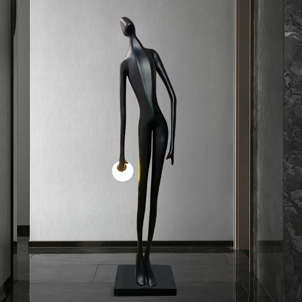 Art Design Human Statue Floor Lamp