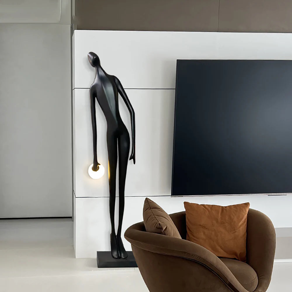Art Design Human Statue Floor Lamp