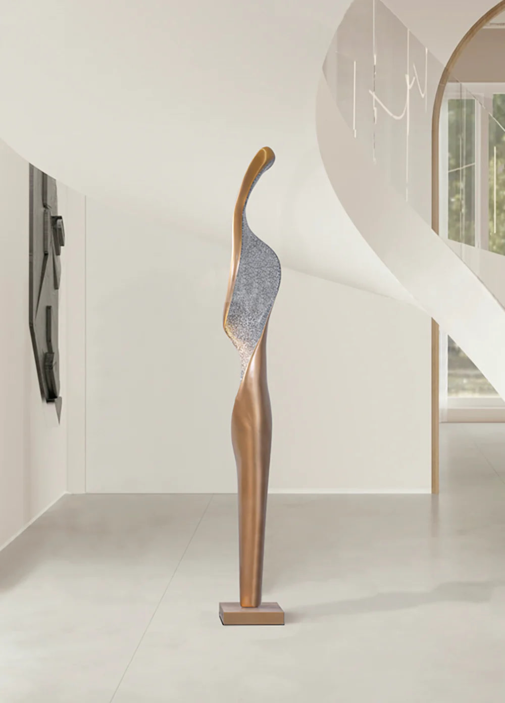 Art Torch Sculpture Floor Lamp