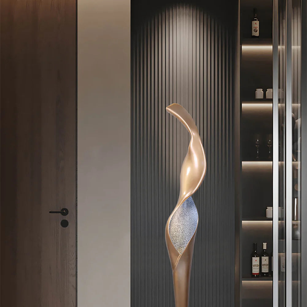 Art Torch Sculpture Floor Lamp