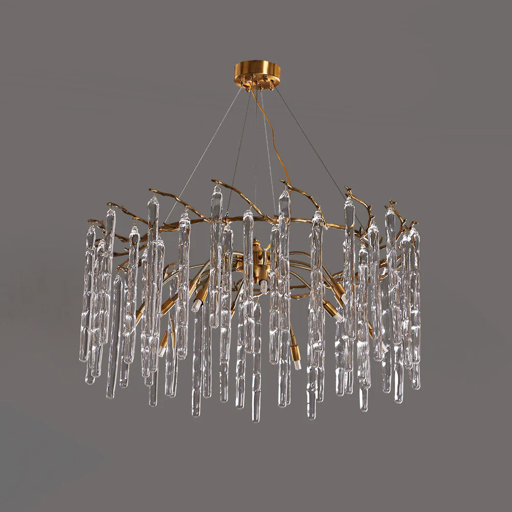 Artistic Branch Colorful Glass Drop Chandelier