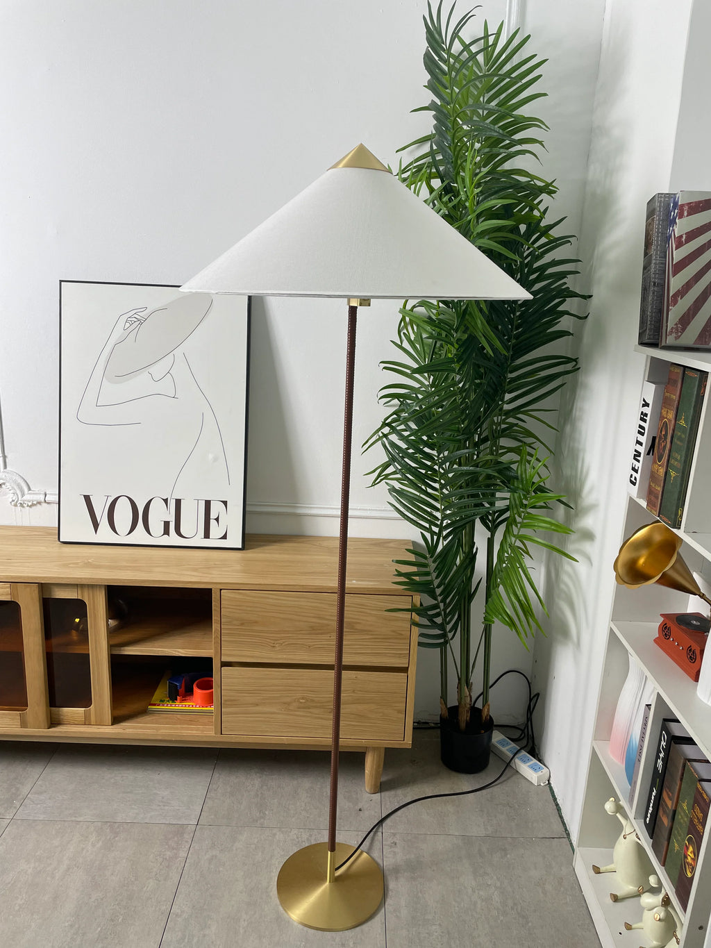 Bamboo Hat Floor Lamp