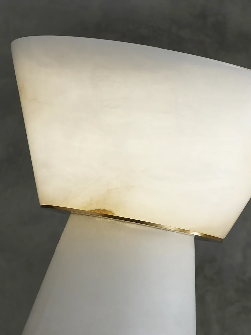 Conical Beta Alabaster Table Lamp