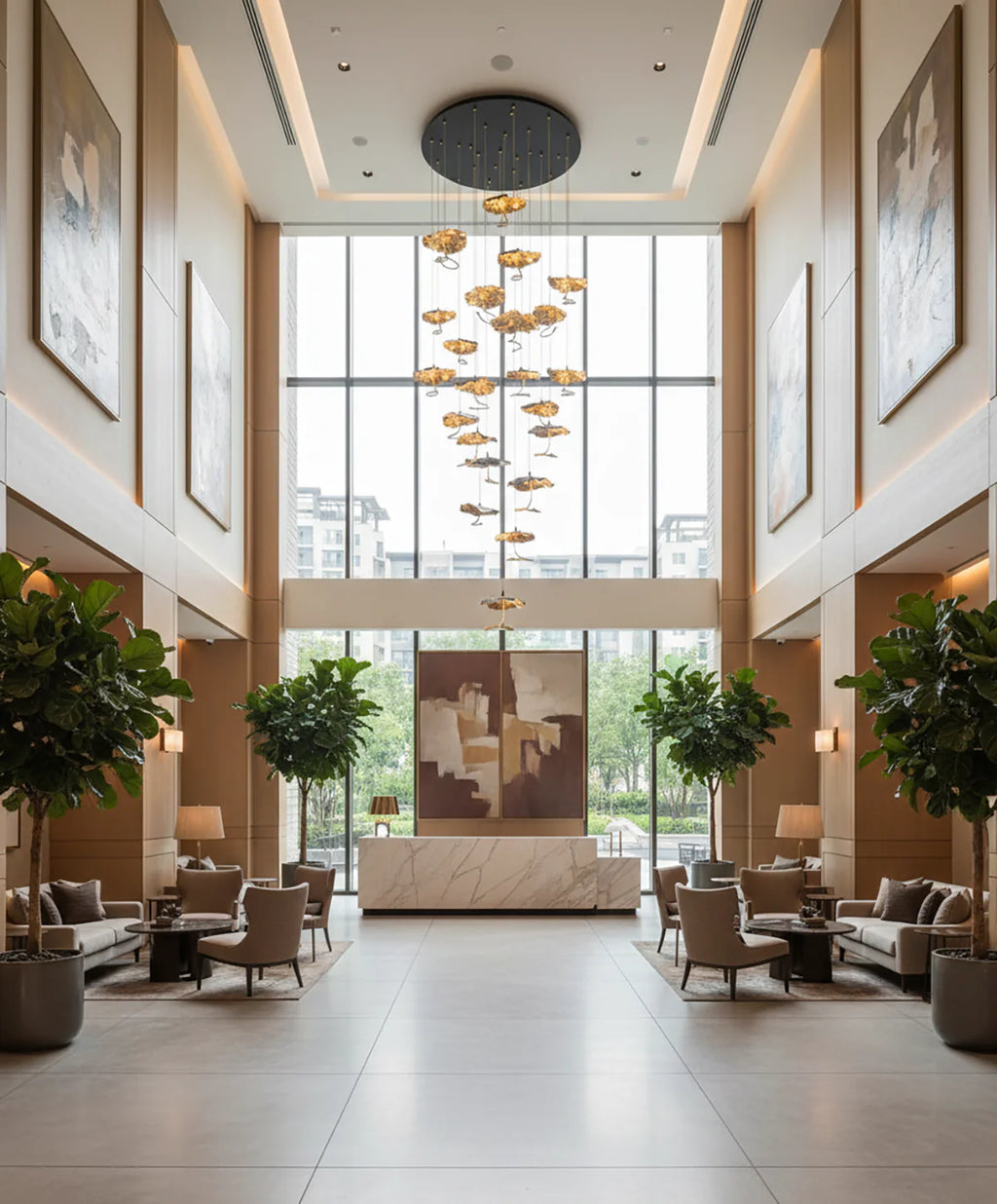 Brass Aviary Constellation Chandelier