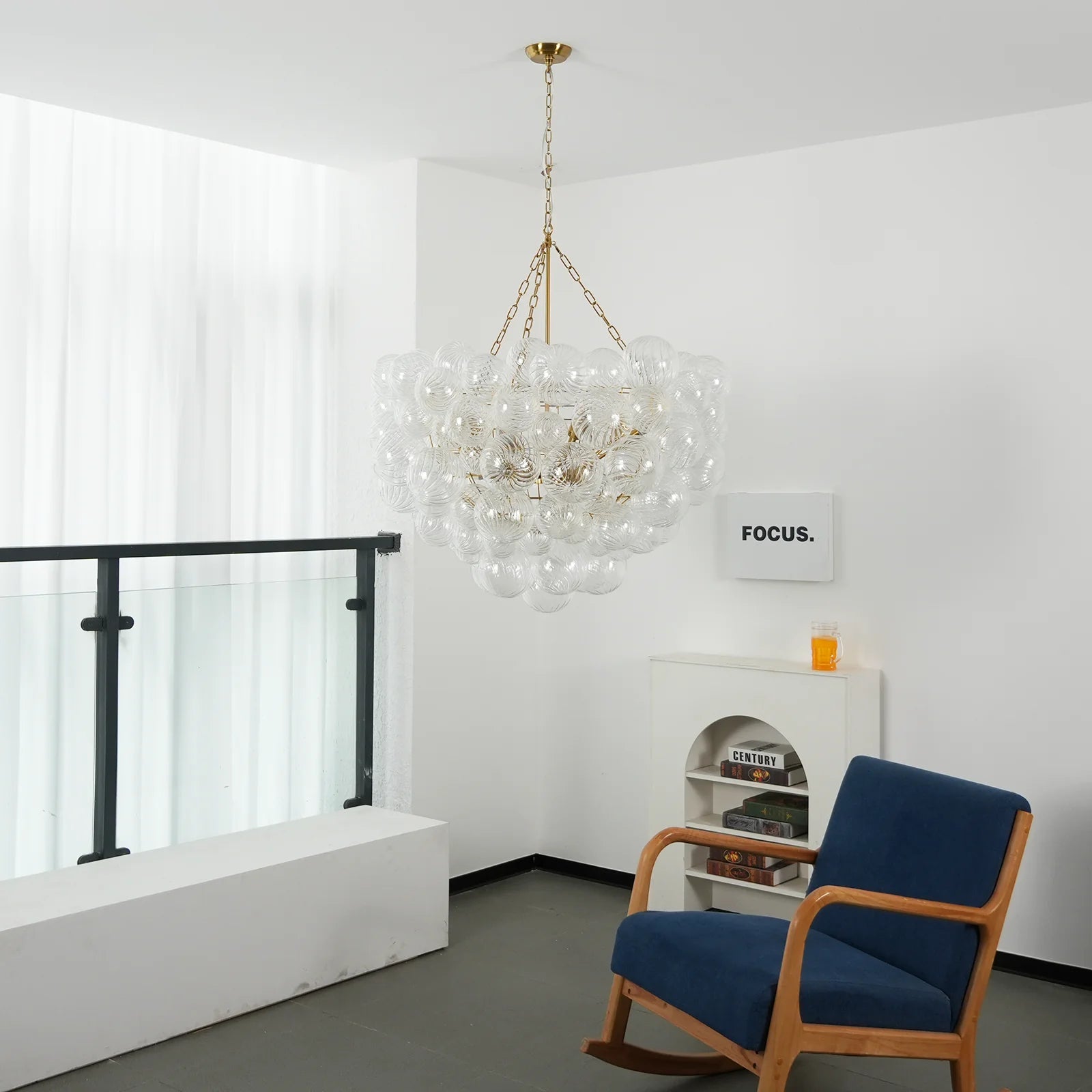 Bubbles Glass Ball Chandelier
