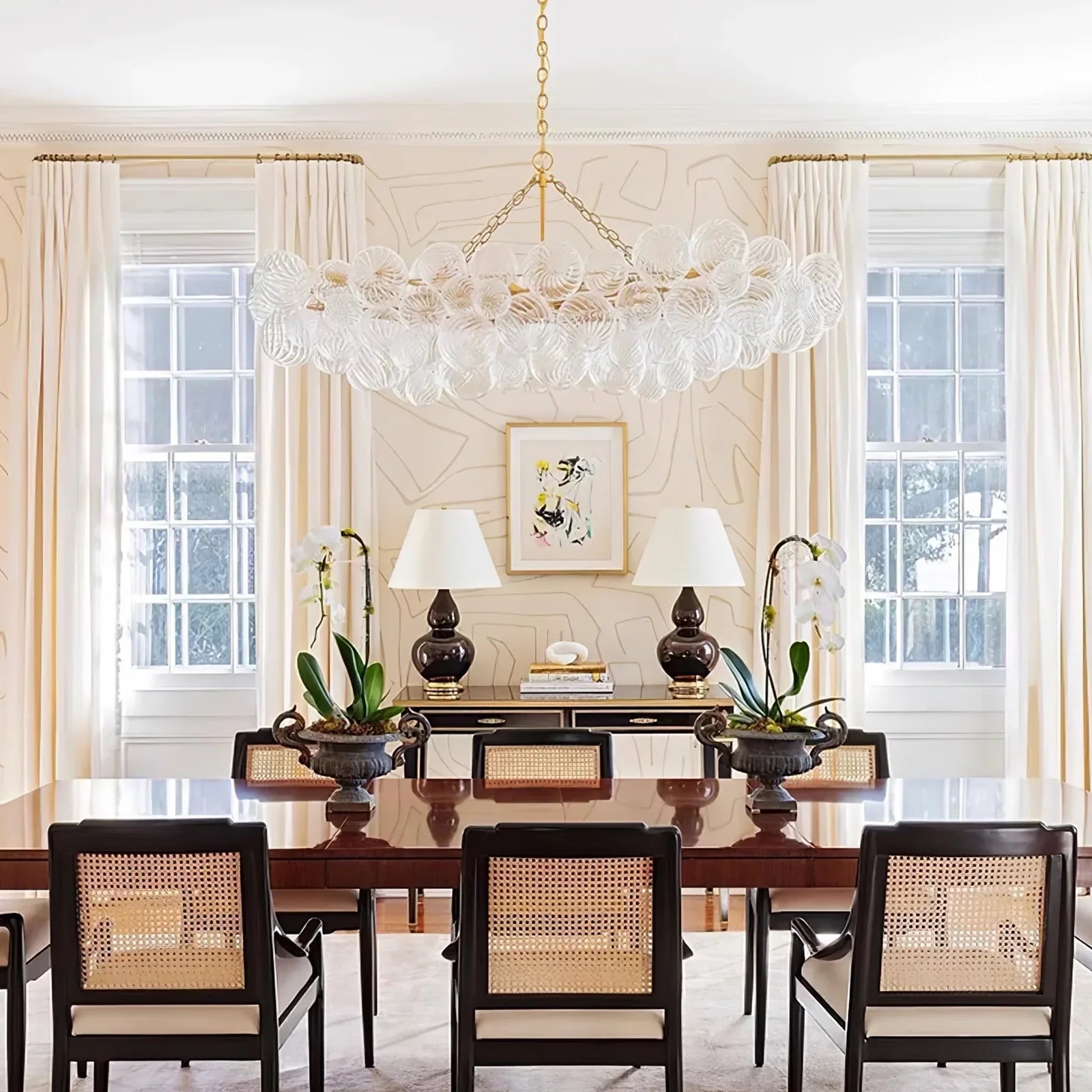 Bubbles Glass Ball Chandelier