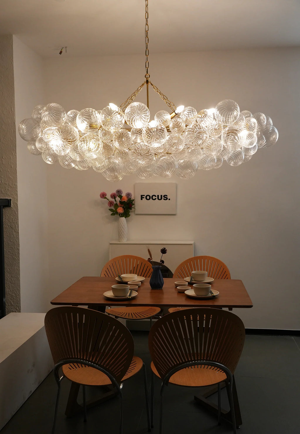 Bubbles Glass Ball Chandelier