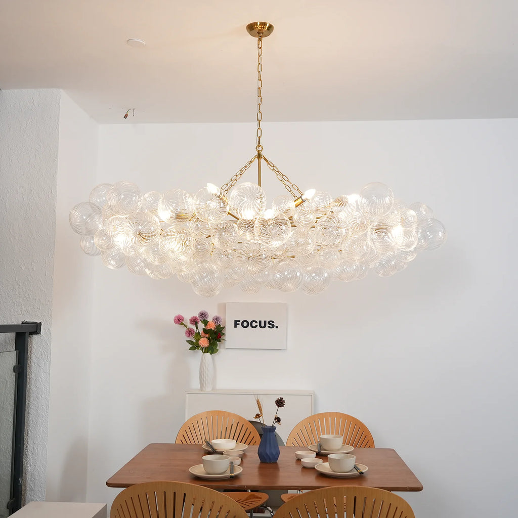 Bubbles Glass Ball Chandelier