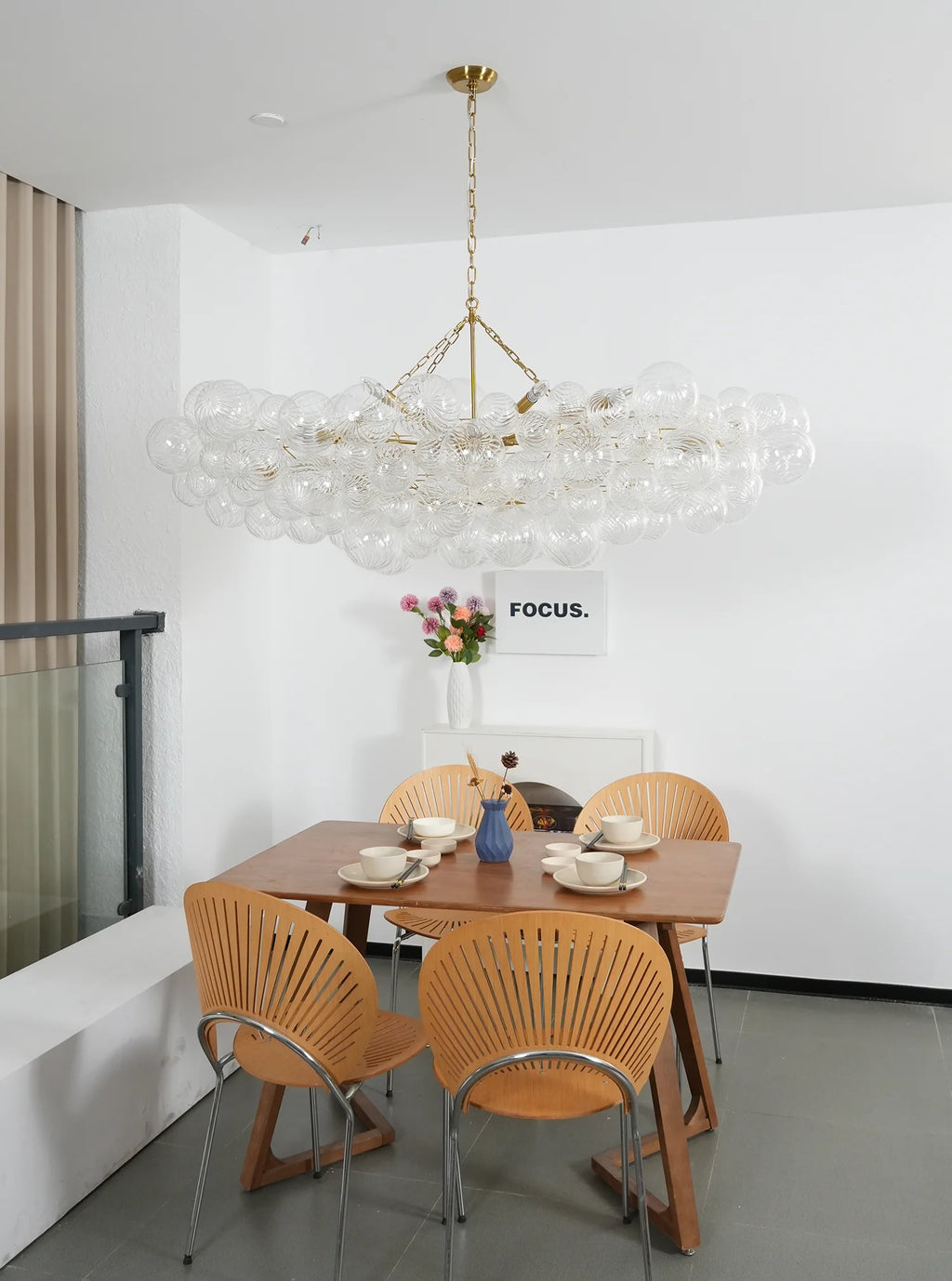 Bubbles Glass Ball Chandelier