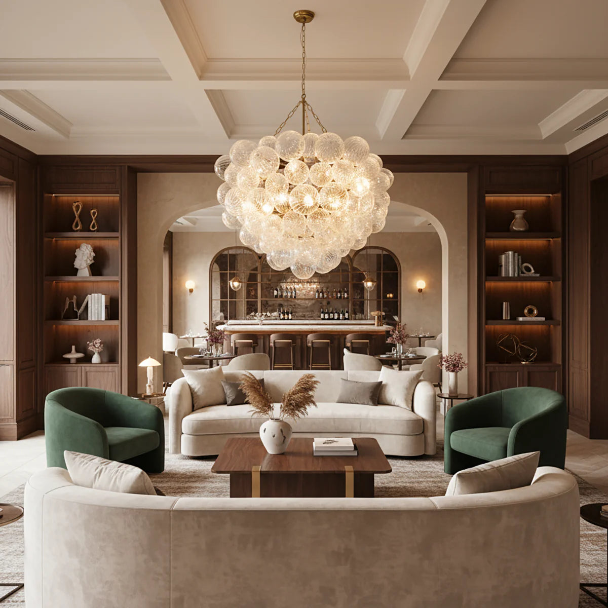 Bubbles Glass Ball Chandelier