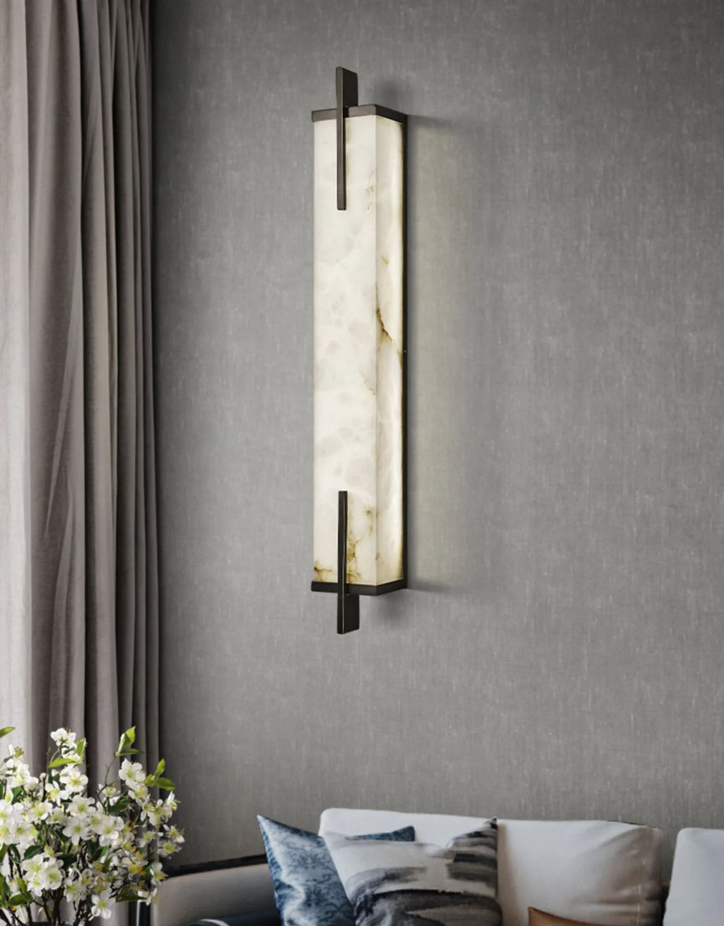 Alabaster Calliope Wall Sconce