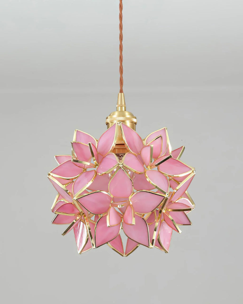Floral Glass Pendant Lamp