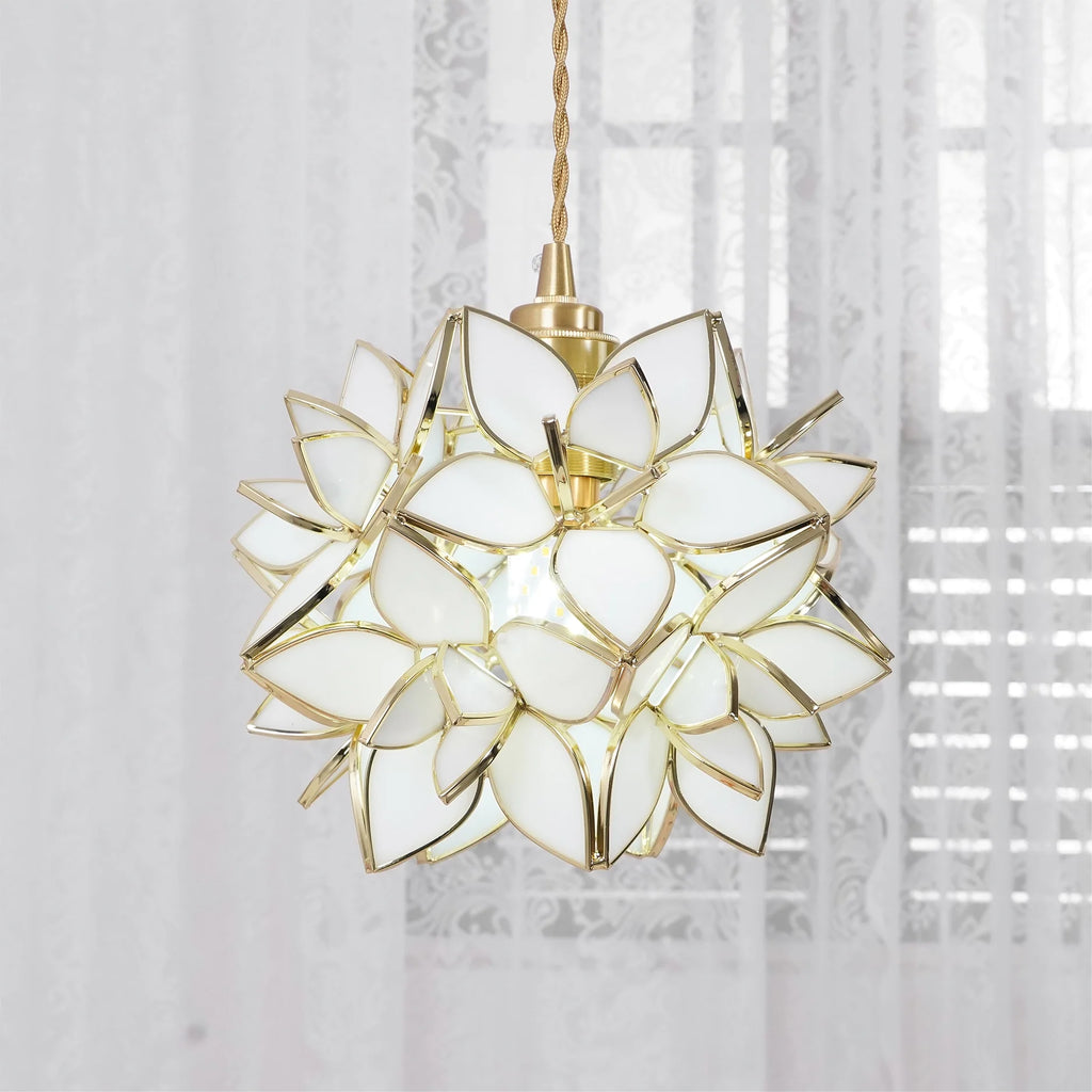Floral Glass Pendant Lamp