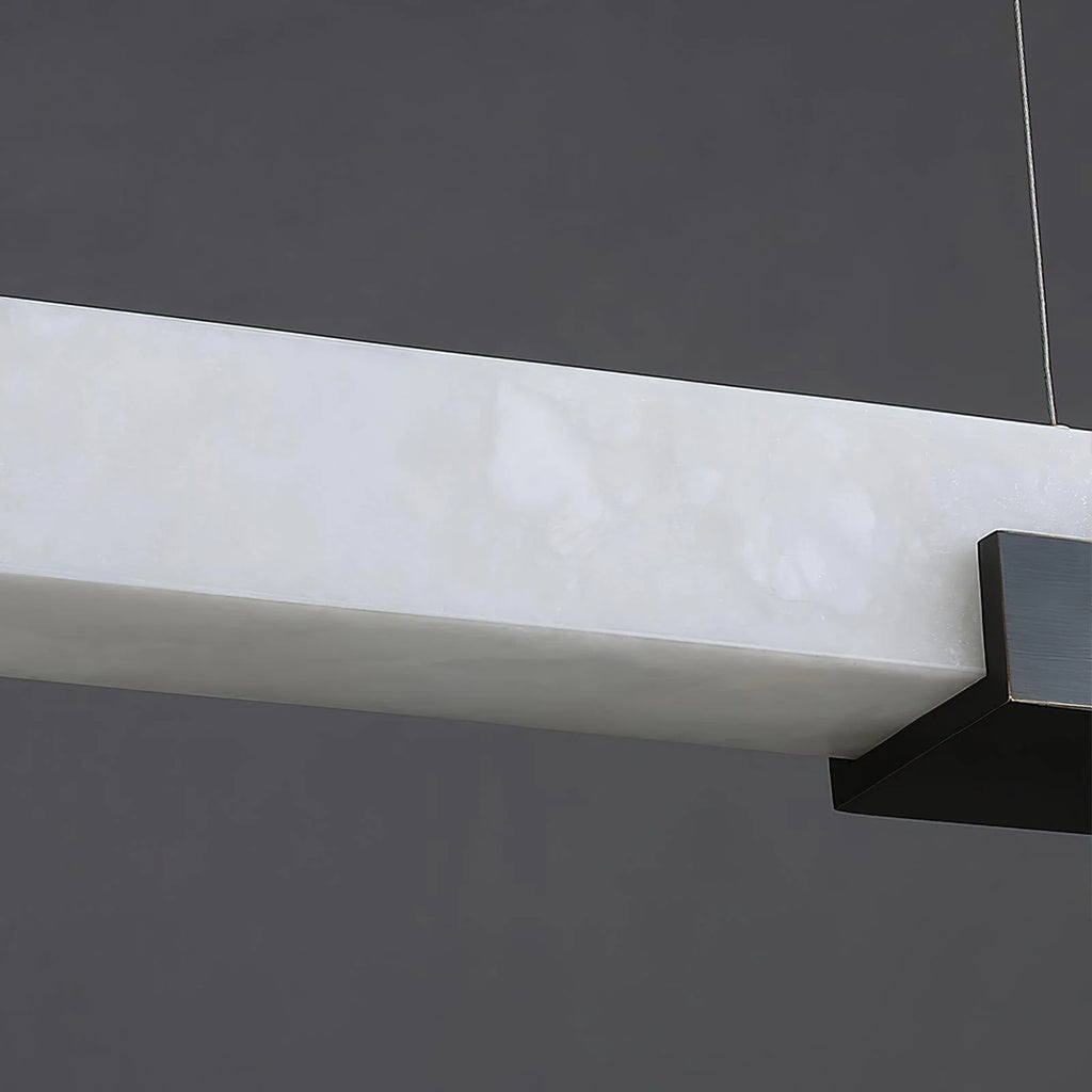 Alabaster Cary Black Pendant Light
